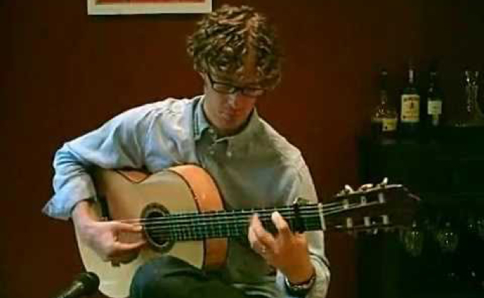 Video preview image of flamenco guitar player